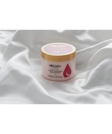 Argan+ Rose Otto Oil Body Butter - 300ml | Vegan Moisturising Cream - Buy Online on GoSupps.com