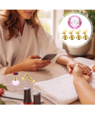 Beaupretty Nail Holder & Art Stand Set | Magnetic Nail Tip Training & Display Holder | Japanese Pink Crystal Design for Nail Art - Buy Online on GoSupps.com