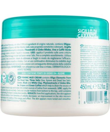  Geomar GEOMAR | Firming Mud Cream against Cellulite 95% Natural Origin with Three Salts (Sea Salt Epsom Salt and Dead Sea Salt) No Rinse Made in Italy 6 x 450ml - Buy Online on GoSupps.com