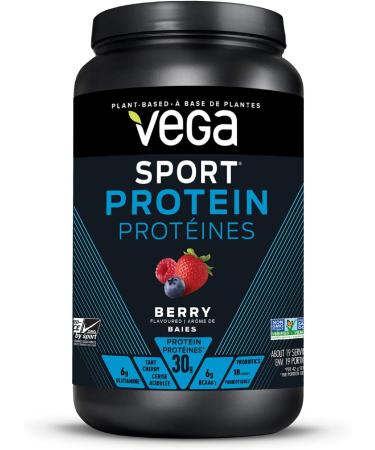 Vega Sport Protein Powder (Berry 19 Servings) + Vega All-in-One Vegan Protein Powder (Mixed Berry 20 Servings) Berry Protein Powder + Protein Powder Vanilla - Buy Online on GoSupps.com