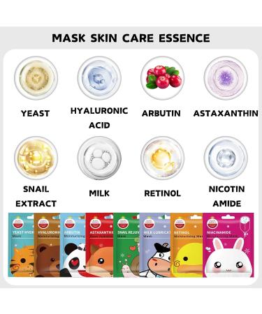 Face Mask Set - Face Masks Skincare - Face Masks Beauty for Hydrating Smoothing Firming - Gift Sets for Women Sale - Sheet Mask Skincare Set - Hydrating Face Mask Skin Care Sets & Kits - Face Care - Buy Online on GoSupps.com