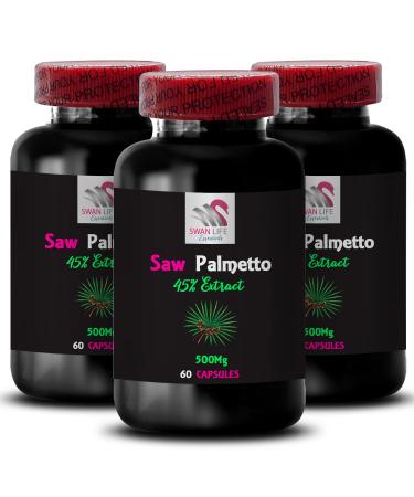 Saw Palmetto Extract - Whole Fruit Saw Palmetto Premium Saw Palmetto Complex Vegetarian Capsules Natural Supplement Wild Harvested Plant-Based Wild Supplement 3Bot