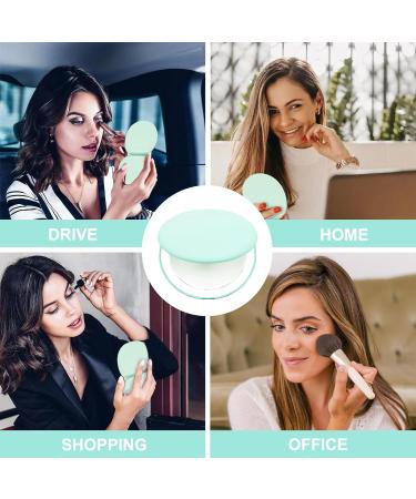 Giazee 1X/10X Magnifying Travel Makeup Mirror with LED Light - Green - Buy Online on GoSupps.com