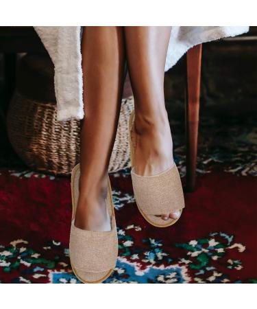 6 Pairs Non-Slip Cotton & Linen Slippers for Men - Indoor House Shoes & Travel Slip-Ons | Disposable Hotel Slippers - Buy Online on GoSupps.com