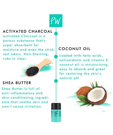 PiperWai Natural Mini Deodorant with Activated Charcoal | 24-Hour Vegan Protection | Aluminum-Free Deodorant for Men & Women | Travel Size | Shark Tank Product | 15g - Buy Online on GoSupps.com