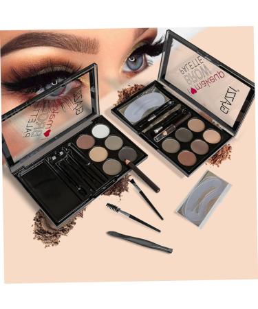 WOONEKY 1 Set Eyebrow Powder Set Eyebrow Cosmetics Accessory Natural Eyebrow Powder Abs - Buy Online on GoSupps.com