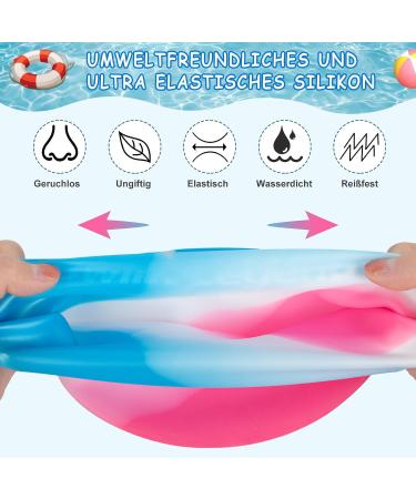 Buy 3D Silicone Bathing Cap for Kids | Long Hair Swimming Cap for Ages 5-14 | Comfortable & Waterproof - Buy Online on GoSupps.com