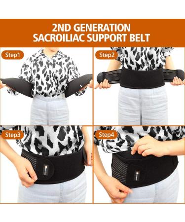 Sacroiliac SI Hip Belt for Men & Women - Sciatica Relief Brace for Pelvic Back & Leg Pain - Extra-Large Stabilizing Support - Buy Online on GoSupps.com