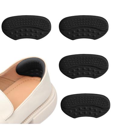 2 Pair Heel Grips Heel Cushion Pads Self Adhesive Heel Pads Shoe Size Reducer Shoes Pads for Women and Men Most Shoes Prevent Heel Slipping Out Rubbing and Blisters (Black 3MM) 3MM Black