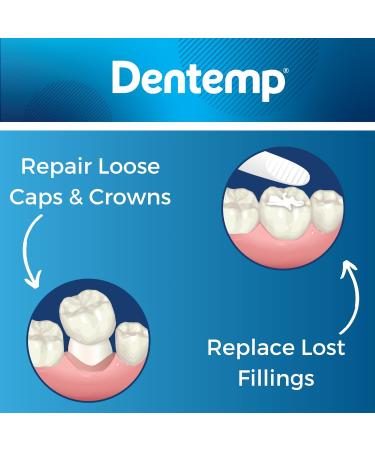 Dentemp Maximum Strength Dental Repair Kit - Pack of 3 for Loose Cap and Lost Filling - Instant Pain Relief and Temporary Tooth Filling - Buy Online on GoSupps.com