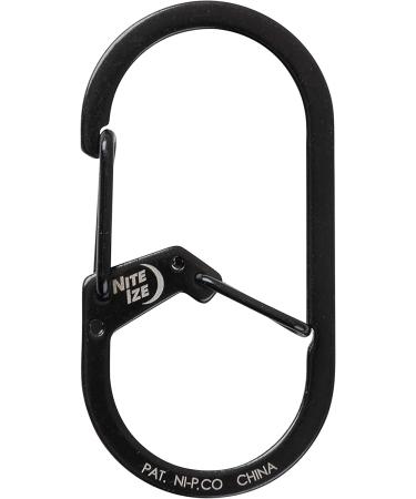 Nite Ize GS2-01-R6 G-Series Dual Chamber Carabiner Size #2 1-Pack - Black - Buy Online on GoSupps.com