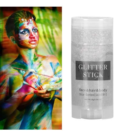  KIMISS Glitter pen for party makeup waterproof long-lasting glitter gel for face hair nails and body suitable for all skin types silver - Buy Online on GoSupps.com