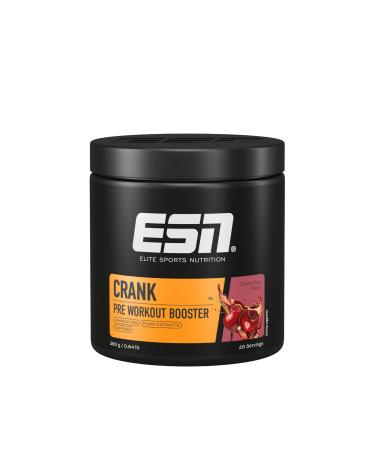 ESN Crank Cherry Cola 380g Pre Workout Booster vegan tested quality - made in Germany
