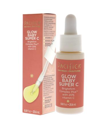 Pacifica Beauty Glow Baby Super Vitamin C Serum Contains 20% Vitamin C Lightweight Fast-Absorbing For Brighter More Radiant Skin For All Skin Types Clean Skin Care Vegan and Cruelty-Free - Buy Online on GoSupps.com