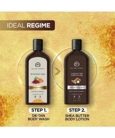 The Man Company DeTan Bodywash for Men with Saffron Turmeric & Walnut Beads for Skin Brightening 200Ml Tan Removal Shower Gel for Glowing & Smooth Skin Sls & Paraben Free - Buy Online on GoSupps.com