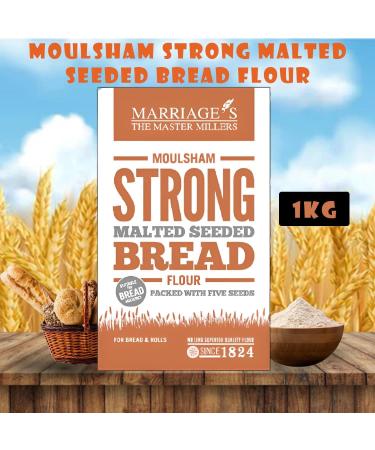 Marriages Flour Pick N Mix | Choose From 5 Flavours | Strong White Bread Plain-White Self Raising-White Strong-Stoneground Moulsham-Strong Malted - Pack of 4 - Buy Online on GoSupps.com