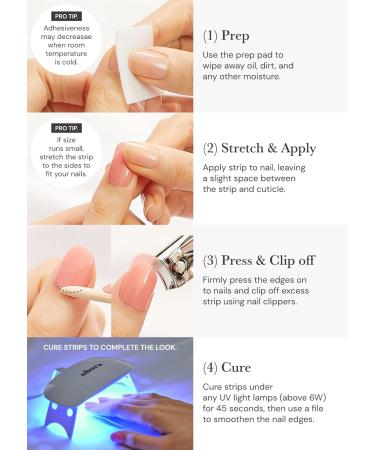 Buy O'Hora Semi Cured Gel Nail Strips - N Rainbow French | Salon-Quality Long Lasting Easy Application & Removal - International Shipping Available - Buy Online on GoSupps.com
