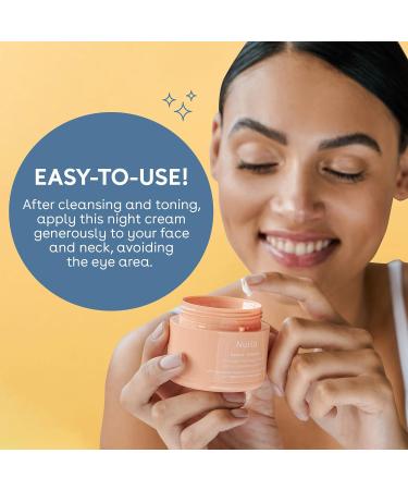 Nuria Defend Overnight Face Cream - Night Cream for Skin Recovery with Seaweed & Aloe 50mL - Buy Online on GoSupps.com
