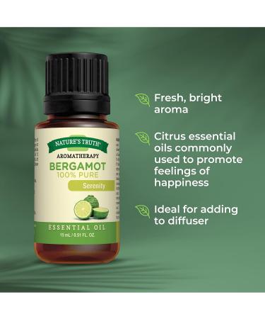 Buy Nature's Truth Bergamot Essential Oil 0.51 oz - Premium Quality Vitamins for Wellbeing | International Shipping Available - Buy Online on GoSupps.com