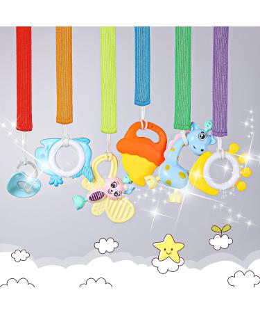 Halonly Neutral Pacifier Clips - 6pc Holder Set for Boys & Girls | Ideal for Teething Babies - Buy Online on GoSupps.com