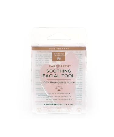 Earth Therapeutics Rose Quartz Soothing Facial Tool Anti Aging Massage Tool Gua Sha Tool for Face Sculpt your Face & Increase Circulation