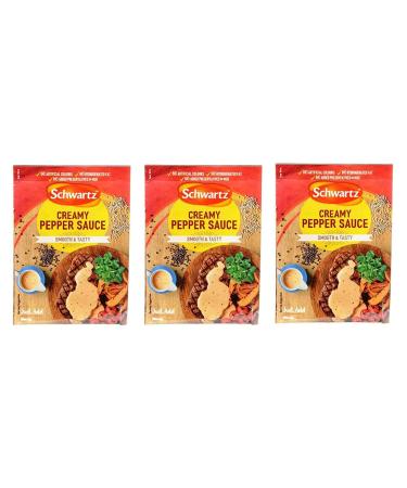 Schwartz Package Sauce Range Creamy Pepper Sauce 3 x 25g