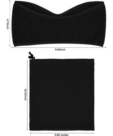 Bulk Buy: 6-Piece Fleece Ear Warmers Headband and Neck Gaiter Set in Red, Grey, Black - Buy Online on GoSupps.com