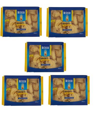 De Cecco Pack of 5 De Cecco 100% Italian Pappardelle pasta n 201 - 500 g