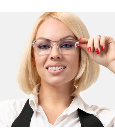 X Frame Blue Light Glasses for Men & Women | Acetate Screen Glasses | Glareflux Blueblock Therapy - Buy Online on GoSupps.com