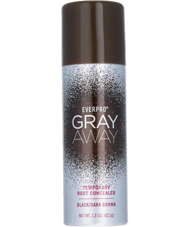 Everpro Gray Away Root Concealer Black/Dark Brown 1.5 oz. - Temporary Coverage - Buy Online on GoSupps.com