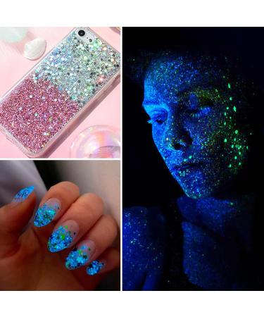 Boyrot 12 Colors Fluorescent Glitter - Self-Adhesive Body & Face Makeup for Festivals Parties & Clubs - Buy Online on GoSupps.com