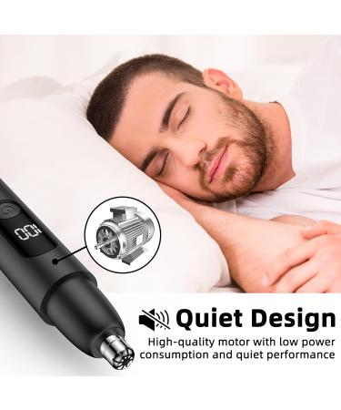 Smity Professional Ear & Nose Hair Trimmer Painless Eyebrow Trimmer for Men & Women Battery-Operated with LED Light - Optimal Dual-Edge Blades (Black - Buy Online on GoSupps.com