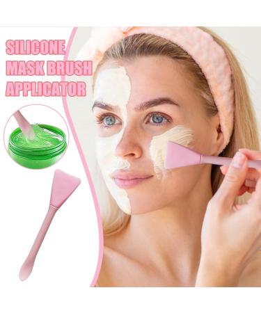 Face Brush Applicator Double Head Skincare Spatula Face Brush Reusable Clay Face Applicator Multifunctional Facial Tools Flexible Skin Care Tool for Clay Face Pink - Buy Online on GoSupps.com