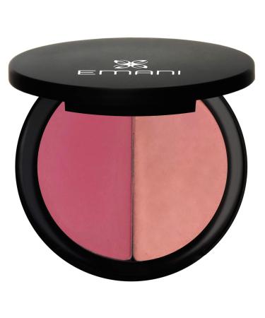 Emani Perfecting Highlighter & Blush Powder - Buildable Coverage  Non-Comedogenic - Vegan  Cruelty-Free - Tahiti Breeze