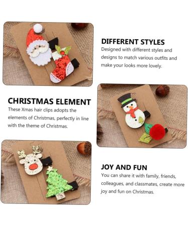 minkissy Snowman Hair Barrettes 24 Sets Christmas Suit Hairpin Girls Suit Hat for Girl Hair Clips Elk Santa Hair Barrettes Christmas Barrettes Xmas Hairpin Christmas Hair Grips - Buy Online on GoSupps.com