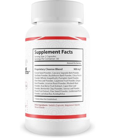 Super Colon Cleanse & Detox - Premium Formula with Herbs, Probiotics & Fiber for Bloating Relief & Digestive Support - Buy Online on GoSupps.com
