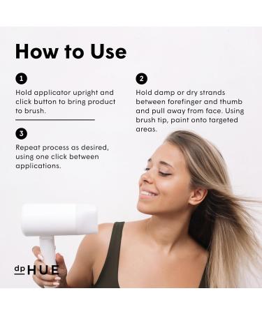 dpHUE Blonding Brush - Heat-Activated Highlighter for Natural & Pre-Lightened Blond Hair - Precision Applicator with Lemon Juice & Hydrogen Peroxide - Buy Online on GoSupps.com