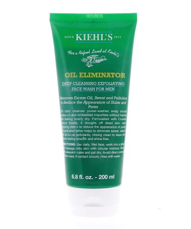Kiehl's Men's Oil Eliminator Face Wash with Apricot - 6.8 Oz - Buy Online on GoSupps.com