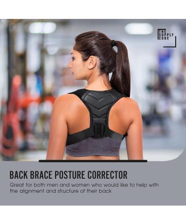 Adjustable Posture Corrector for Men and Women - Shoulder & Back Pain Relief, Clavicle Support - Supply Cube - Buy Online on GoSupps.com