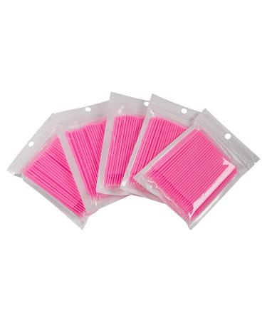 Cuttte 500 PCS Disposable Microbrush Applicators for Eyelash Extensions and Makeup - 2.0mm Pink - Buy Online on GoSupps.com