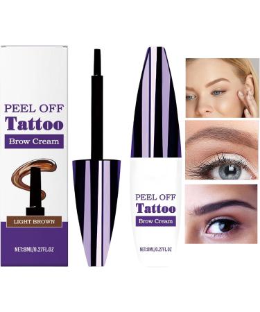 Liquid Eyebrow Pen - 8ml Erasable Pencil with Easy Removal - Long-Lasting Effect Waterproof and Smudge-Proof Eyebrow Mascara Ideal for Travel and Outings - Buy Online on GoSupps.com