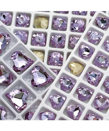 FEIlei 10 Pcs Heart Nail Charms Pointed Back Nail Art Charms Butterfly Nail Rhinestones - Buy Online on GoSupps.com