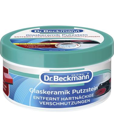 Dr. Beckmann glass ceramic cleaning stone | effective hob cleaner | incl. special sponge 1x 250 g 1 pack - Buy Online on GoSupps.com