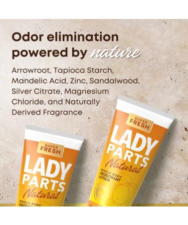 Super Fresh Lady Parts Deodorant - Aluminum Free & Hypoallergenic - Brazilian Mango & Citrus Scent - 4.1oz - Buy Online on GoSupps.com