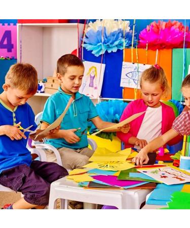 3 Otters Construction Paper Pack - 200 Sheets - A4 Size - 10 Assorted Colors - Heavy Duty Color Copy Paper for Crafts & Art - Buy Online on GoSupps.com