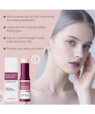 Calcium Multi Balm Calcium Volume Multi Balm Wrinkle Core Stick Korean Collagen Moisturing Stick Intensive Repair Keep The Skin Firming Moist and Smooth for Eyes Neck and Forehead (1) - Buy Online on GoSupps.com