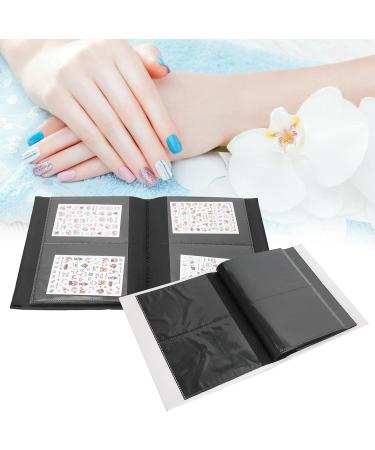 Nail Sticker Display Book Durable Nail Sticker Collection Albums Nail Decals Storage Book DIY Nail Art Stickers Holder Nail Stickers Storage Albums(black) - Buy Online on GoSupps.com