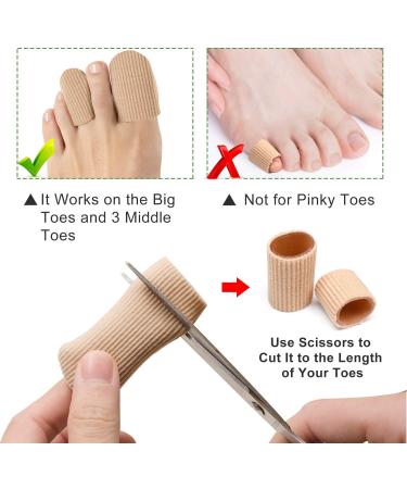 Welnove 10 Pack Toe Caps & 12-Pack Aloe Vera Infused Silicone Toe Protectors - Buy Online on GoSupps.com