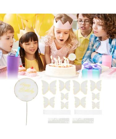 Cake Insert Butterfly Cake Topper Inedible for Wedding for Birthday Party (White) - Buy Online on GoSupps.com