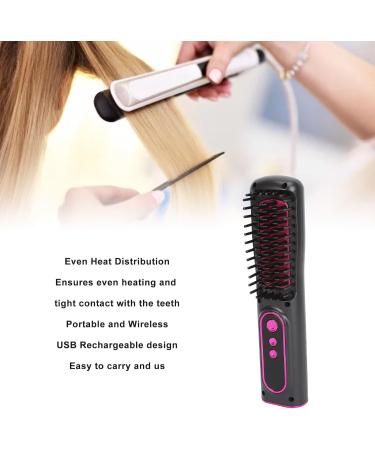 USB Rechargeable Hair Straightener Brush Cordless Heated Comb for Fast Frizz Control | Perfect Gifts for Women - Buy Online on GoSupps.com